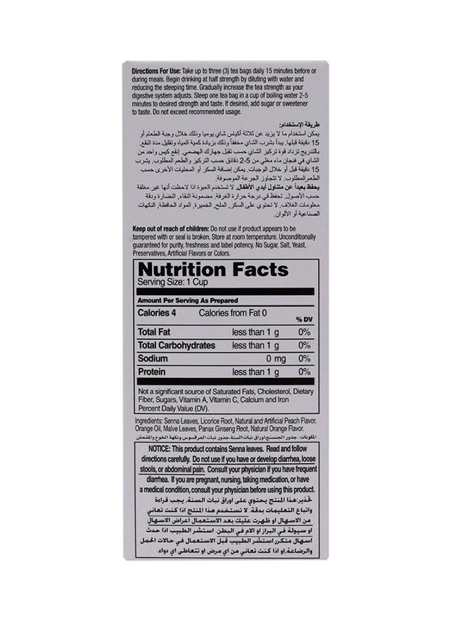 21st Century Herbal Slimming Peach-Apricot Tea 24 Tea Bags - Image 2